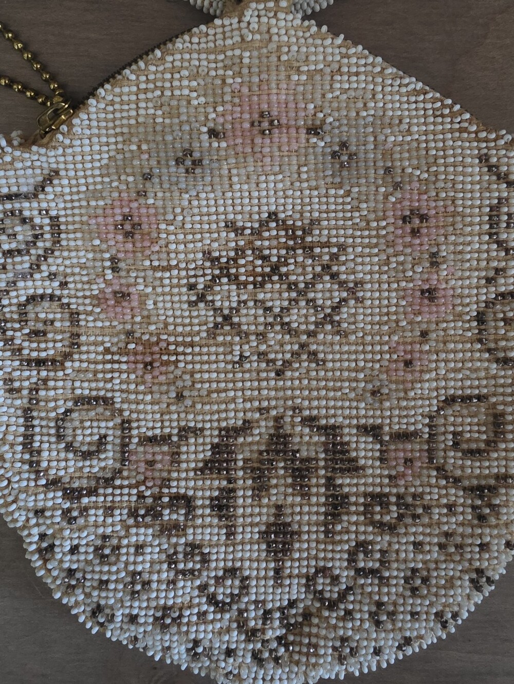 Vintage 1930s Czech Glass Seed Beaded Bag - Picture 10 of 16